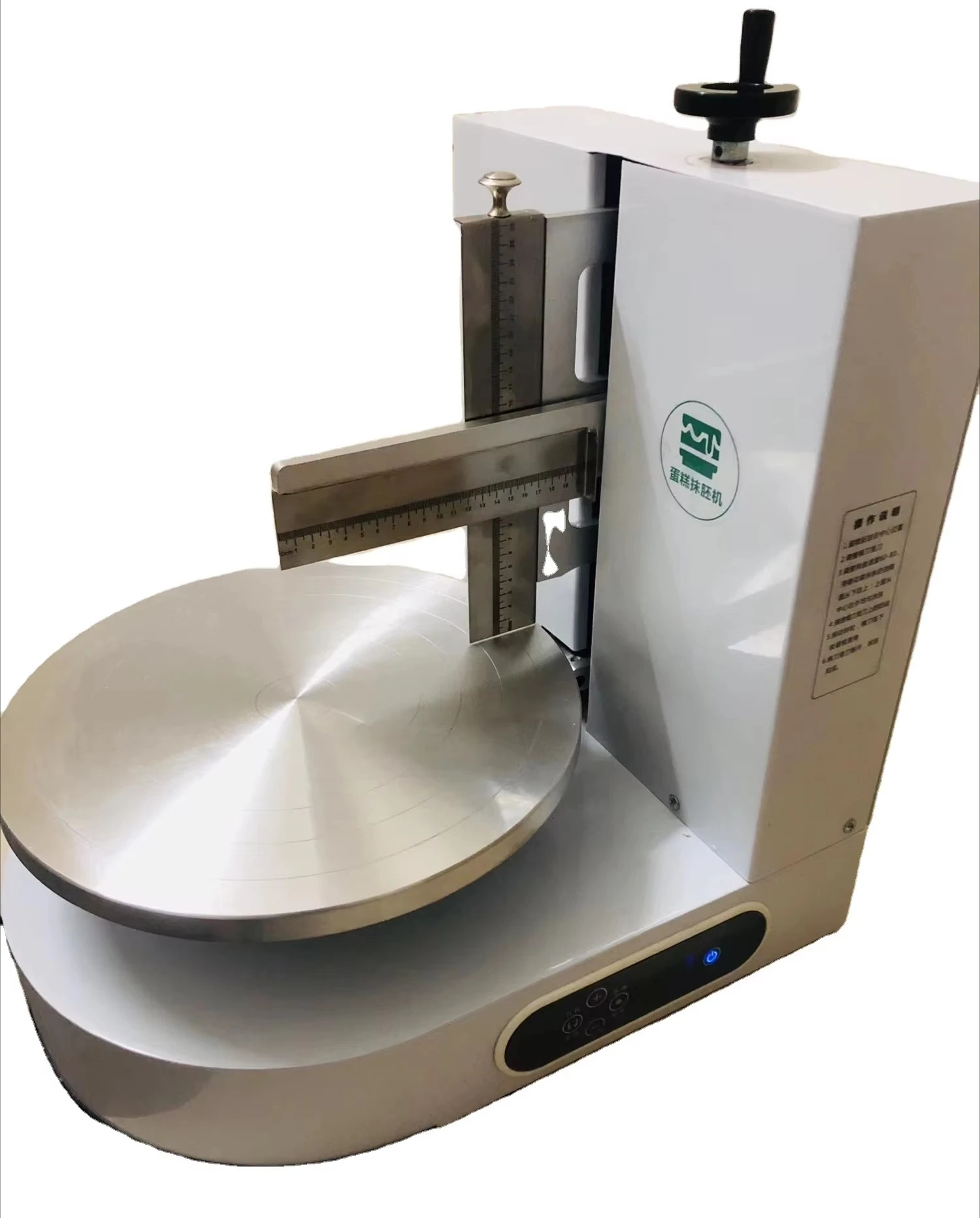 12inch Baking Machinery Birthday Cake Plastering Machine  Cake Spreading Machine  Cream Coating and Baking Equipment