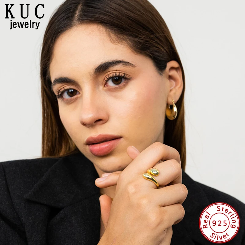 

925 Sterling Silver Original Certificate Geometric Open Ring For Women Luxury Fashion Free Shipping Jewelry