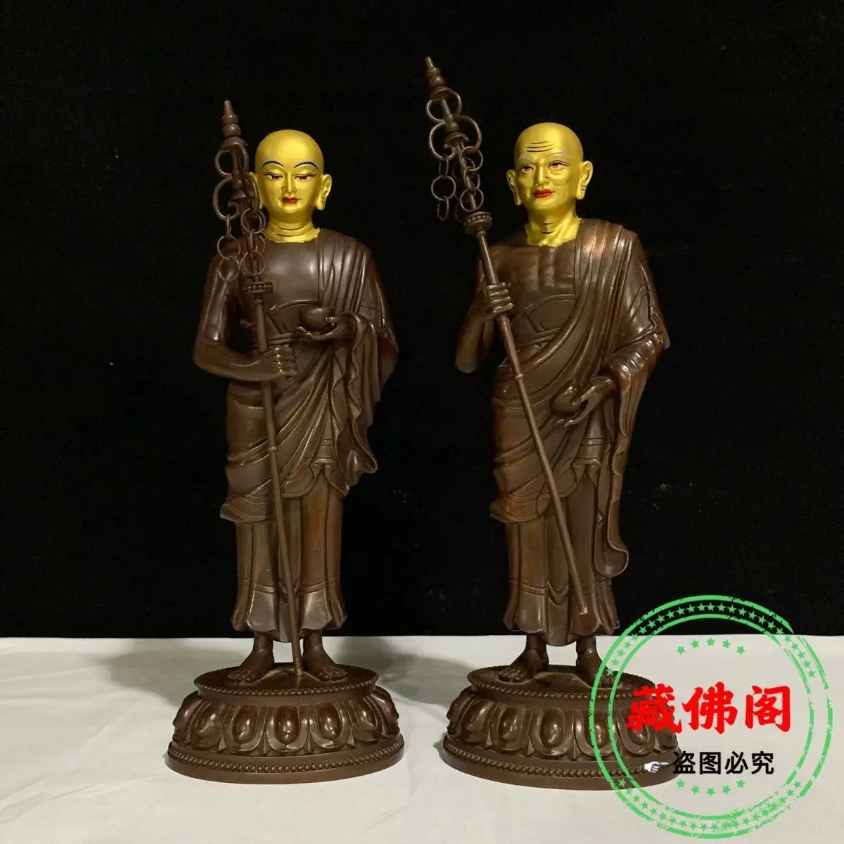 

One Foot Shakyamuni Disciple Pure Copper Precision Craftsman Home Boutique Tibetan Buddha Statue Bronze Statue Retro Decoration