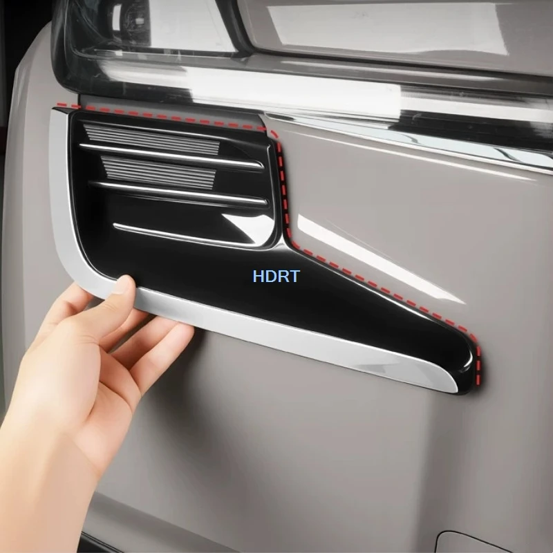

For Toyota RAV4 Wildlander XA60 2026 + Car Styling Front Face Head Light Cover Lamp Eyebrow Trim Accessories Exterior Sticker