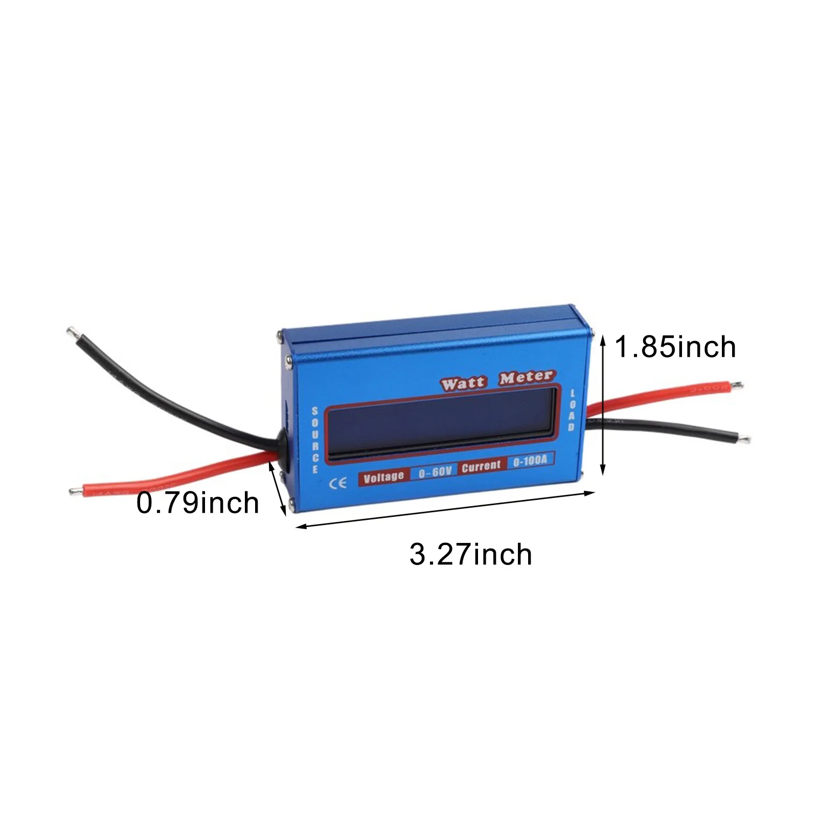 Dc Voltage Measurement Tool Amperemeter Digital DC Power Meter Continuous Current 50A for rugged Construction Small Size