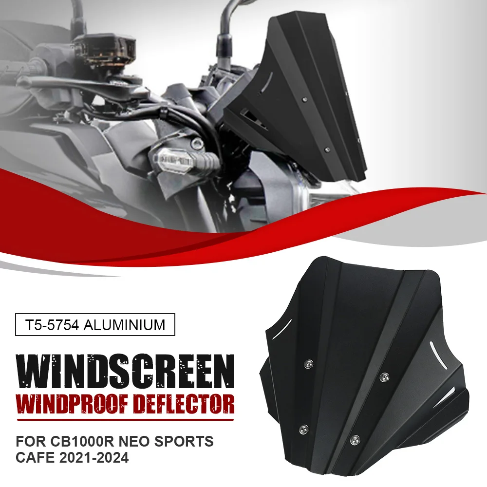 FOR Honda CB1000R 2021-2022-2023-2024 Aluminum Windscreen Windshield Wind Shield Deflector Fit Motorcycle Accessories CB 1000 R