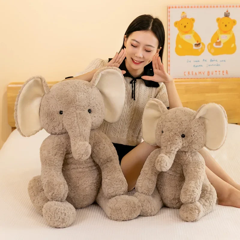 New Plush Comfort Toy Elephant Plush Doll Pillow Cute Elephant Doll Simulation Little Elephant Doll Birthday Gift Toy Wholesale