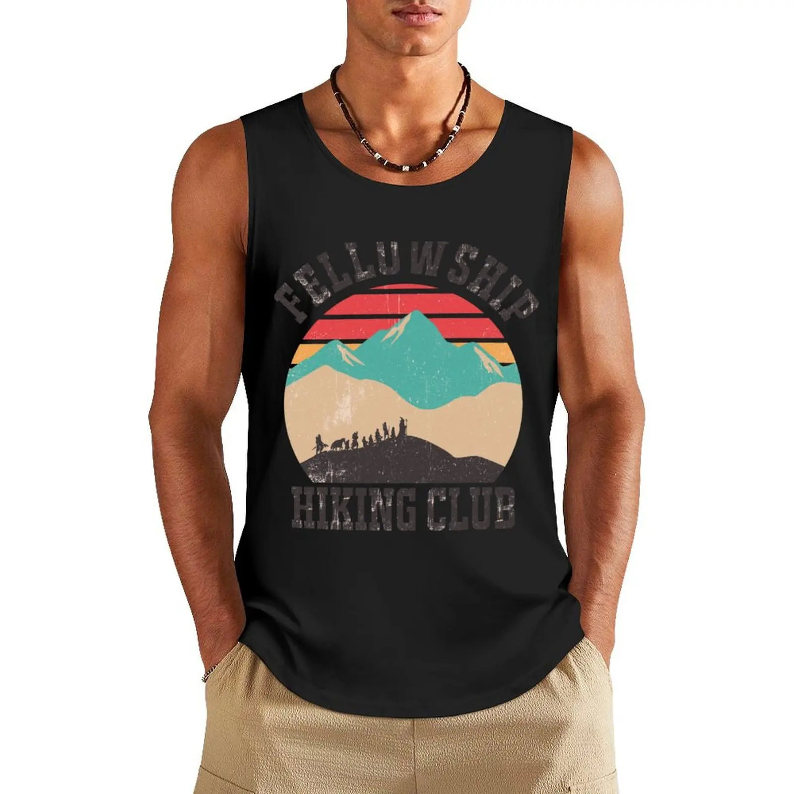

Fellowship Hiking Club Classic Tank Top Short sleeve Top summer plain t-shirt