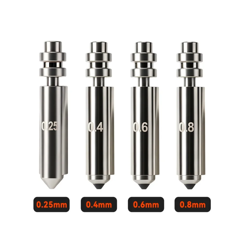 Für Anycubic Kobra 4 Kobra X Hotend Bimetall-Düsen-Upgrade Hochtemperatur 0,25/0,4/0,6/0,8mm Kobra X 3D-Drucker Zubehör