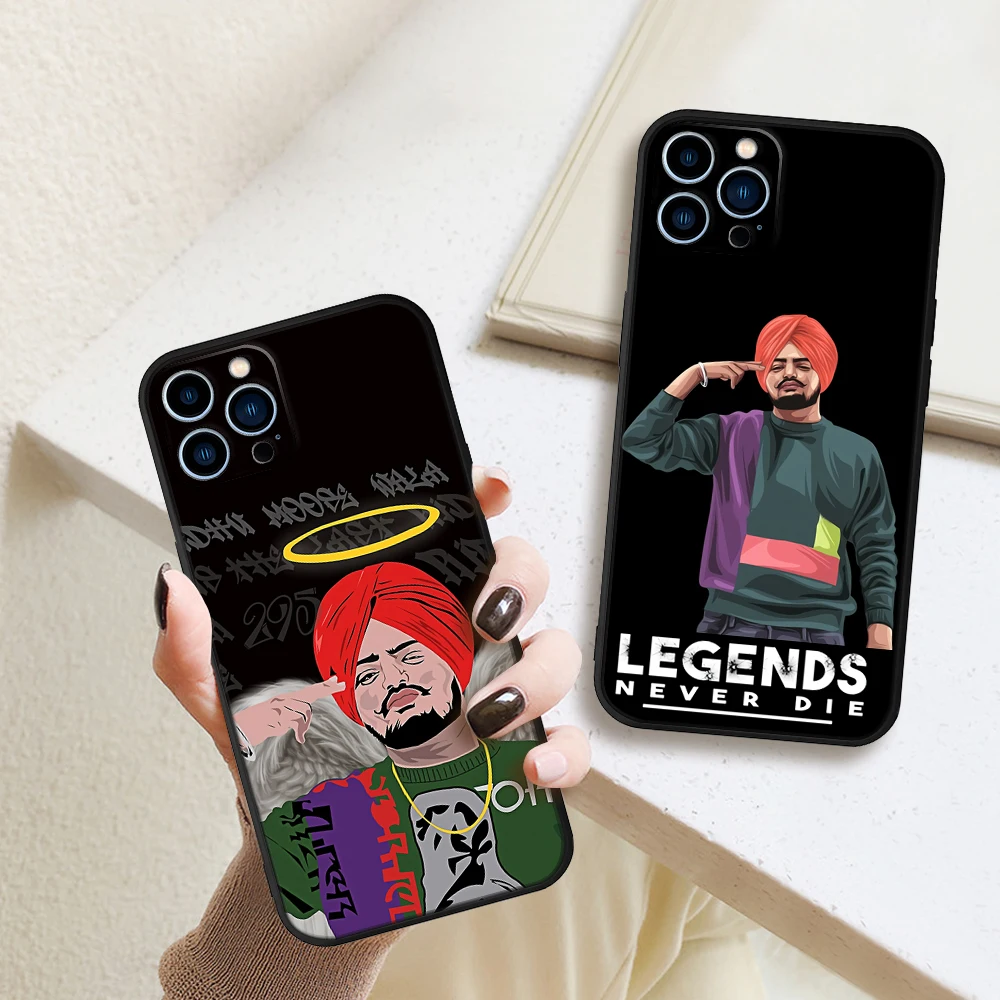 FOR IPhone Indian Rapper Sidhu Moose Wala Phone Case FOR IPhone 13 11 12 14 Pro max 8 7 14 Plus 13 Pro X MAX XR XS phone Covers