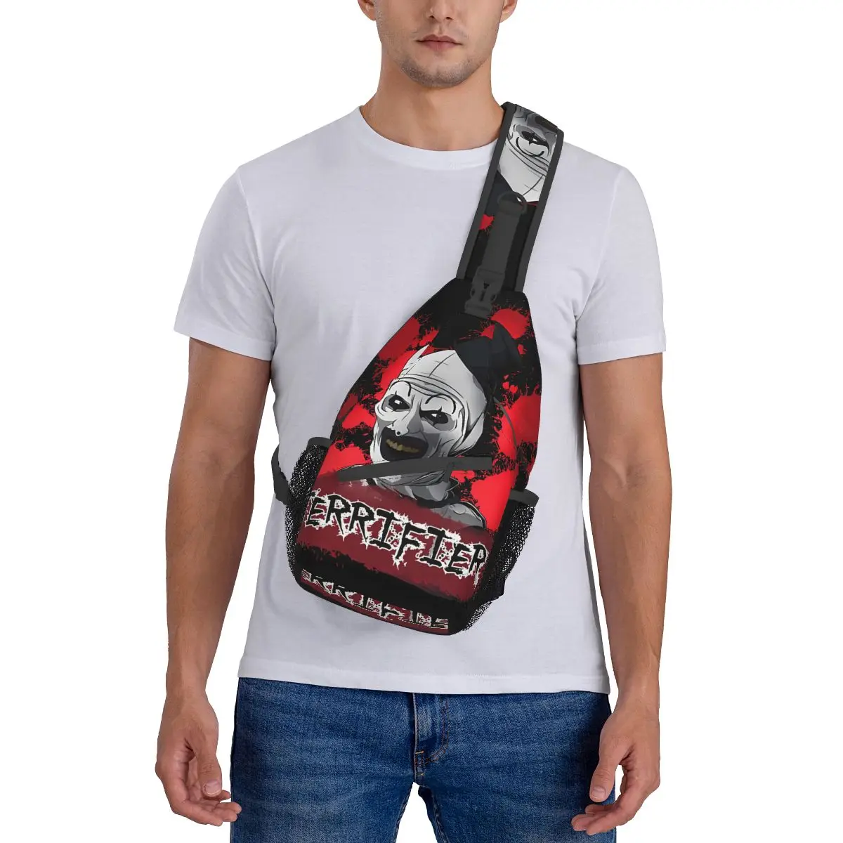 Mensen Noemen Me Kunst De Clown Crossbody Borstzakken Terrifier Horrorfilms Zakken Reispakket Messenger Sport Tieners Schoudertas