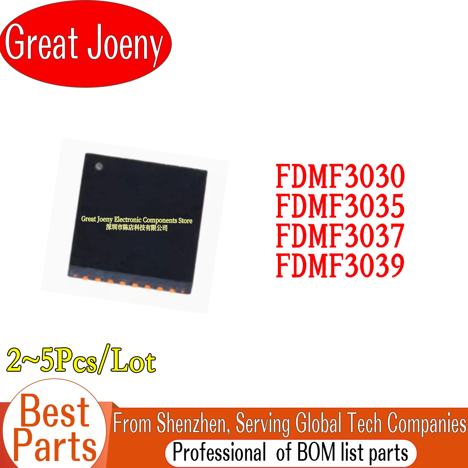 (2-5piece)100% New FDMF3030 FDMF3035 FDMF3037 FDMF3039 3030 3035 3037 3039 QFN-31 Chipset Chip