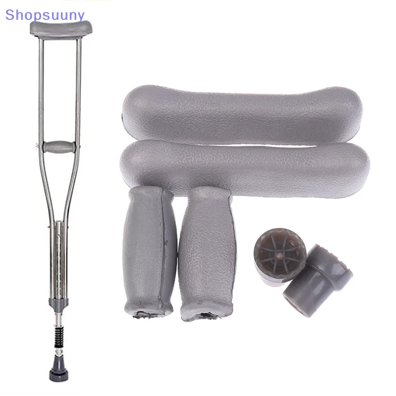 [SU]6Pcs/set Axillary Crutch Accessories Kit Pads Replacement Antislip Rubber Underarm Cushions Hand Pad Accessories[SU]