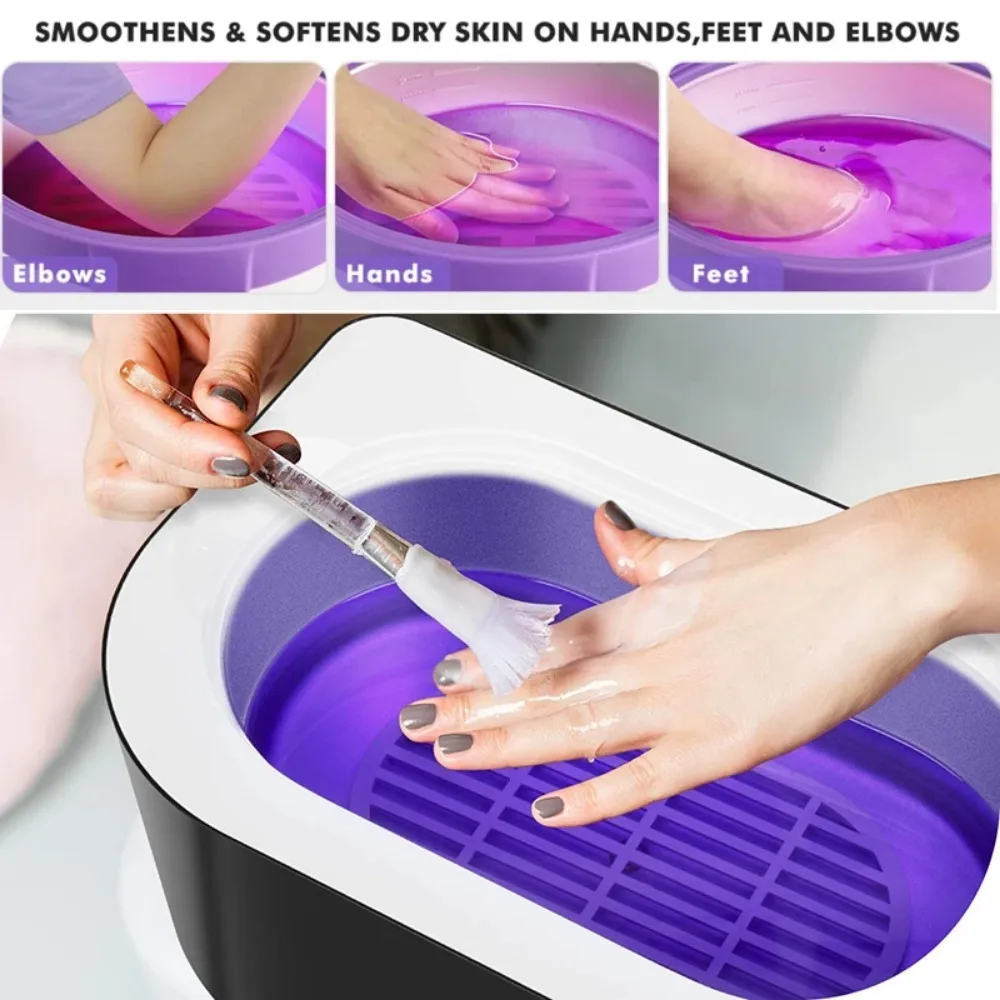 Paraffin Wax Spa  Kit for Hand and Foot Cotton Glove Wax Brush Plastic Film Wrap Liners for Moisturizing Hand SPA Accessories