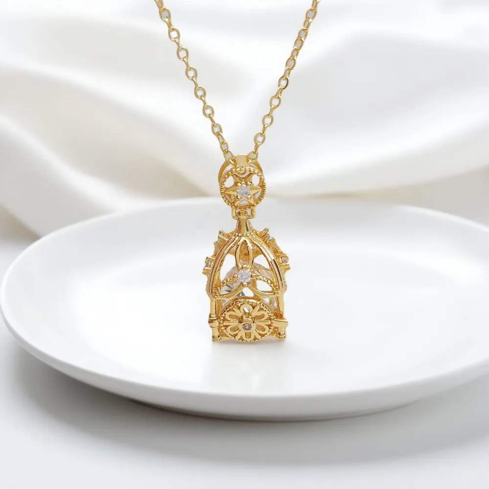 

2 шт., аксессуары из жемчуга «сделай сам», серебряный кулон 925 пробы, пустой держатель, Золотая шелковая клетка, золото, серебро, ожерелье, кулон для девочек с бусинами 8-9 мм