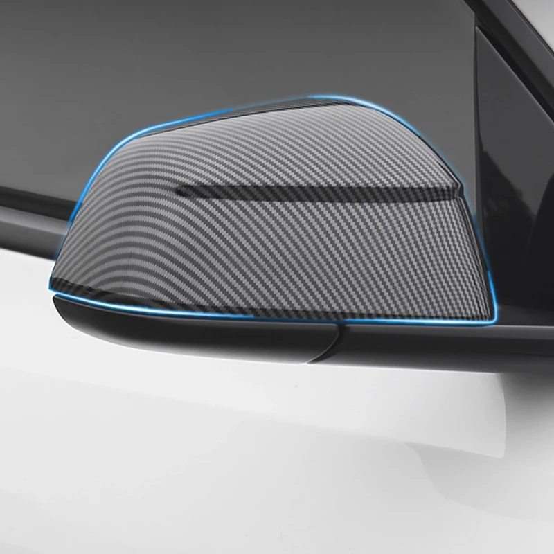For Tesla Model Y/3 2017-2025 Highland Rearview Mirror Cover Rearview Mirror Protective Cover Accessories for Decoration Tools