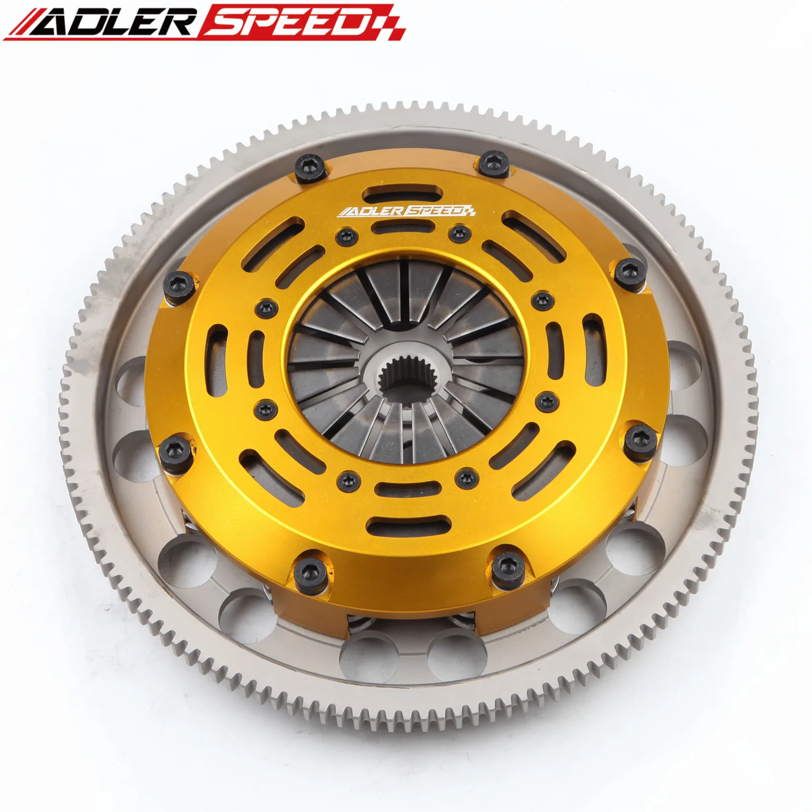 ADLERSPEED RACING CLUTCH TWIN DISC FOR FITS SEAT IBIZA (6L1)1.9 TDI / CUPRA RENGINE CODE: (ASZ, BLT, BPX, BUK
