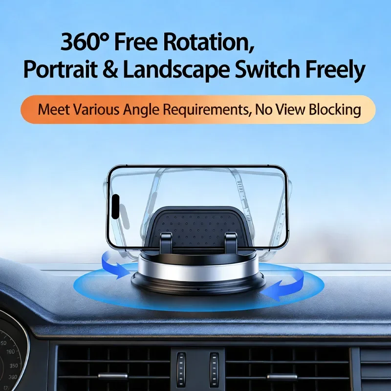 

Держатель для телефона в автомобиль, новая модель 2025 года, для центральной консоли, с креплением на присоске, для приборной панели автомобиля.