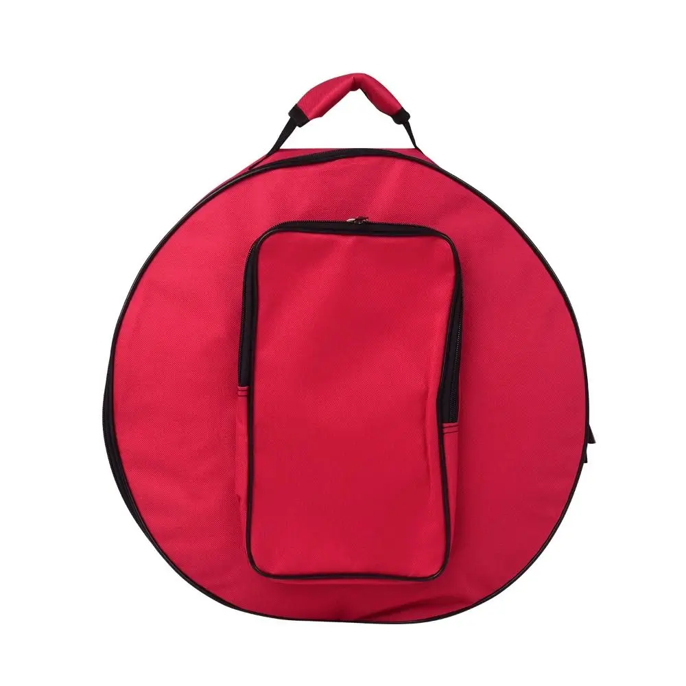 Large Capacity Snare Drum Bag Adjustable Double Shoulder Strap Shoulder Drum Bag Compact with Outside Pockets Drum Storage Bag