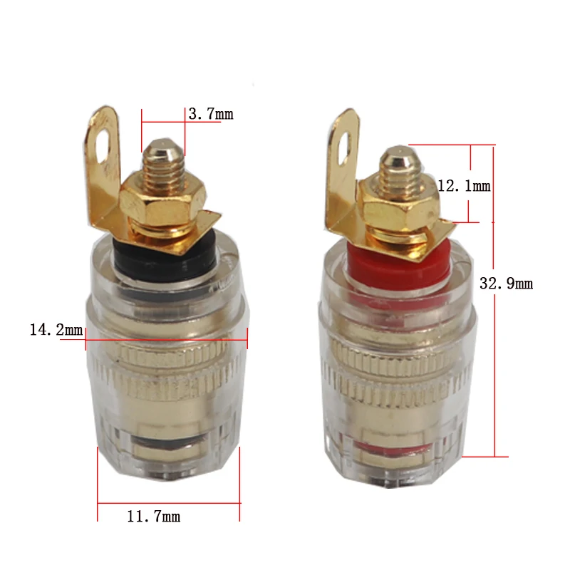 【10-1PCS】32.5mm 4mm Binding Post Terminal Speaker Test Banana Plug Socket Connector Amplifier Speaker K5DB image 3
