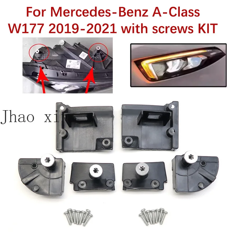 Suitable For Mercedes-Benz A-Class A180 A200 W177 19-2021 with Screws Car Headlight Repair Kit Fixed Bracket Lamp Feet Lamp Claw