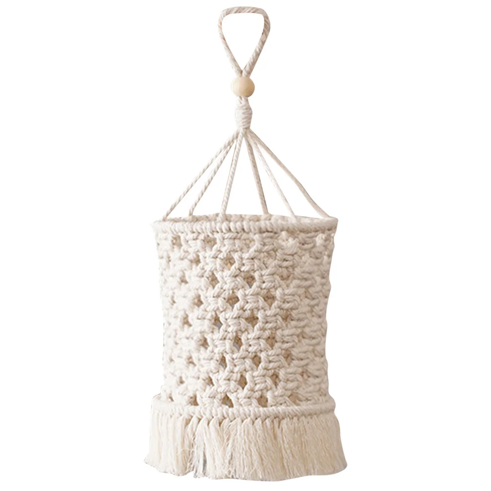 البوهيمي غطاء مصباح مكرامية معلقة قلادة المنسوجة شرابة غطاء خفيف للمنزل غرفة المعيشة غرفة نوم المطبخ المدخل ديكور #3