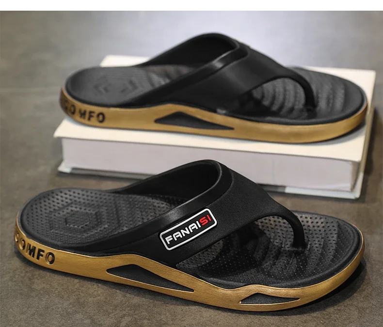 2026 Sommer Herren Flip-Flops Sport Outdoor Mode & Trend Bequeme Strand-Sandalen Herren Freizeitschuhe Haus-Flip-Flops Hausschuhe – Detail 13