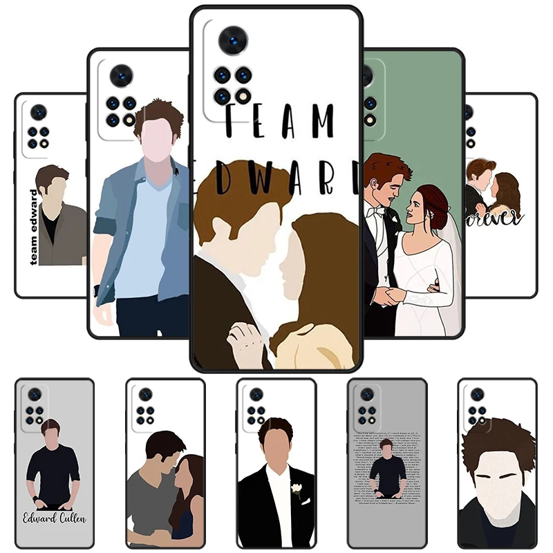 Twilight Edward Cullen Bella Phone Case For Redmi Note 11 EPro 11S 10T 9S Promax 8 Pro Xiaomi Mi 11 12X 12S Ultra Cover