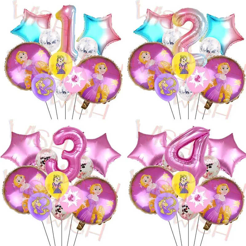 

Disney Tangled Princess Balloon, Girl's birthday party decoration, holiday venue decoration, photo background, baby shower