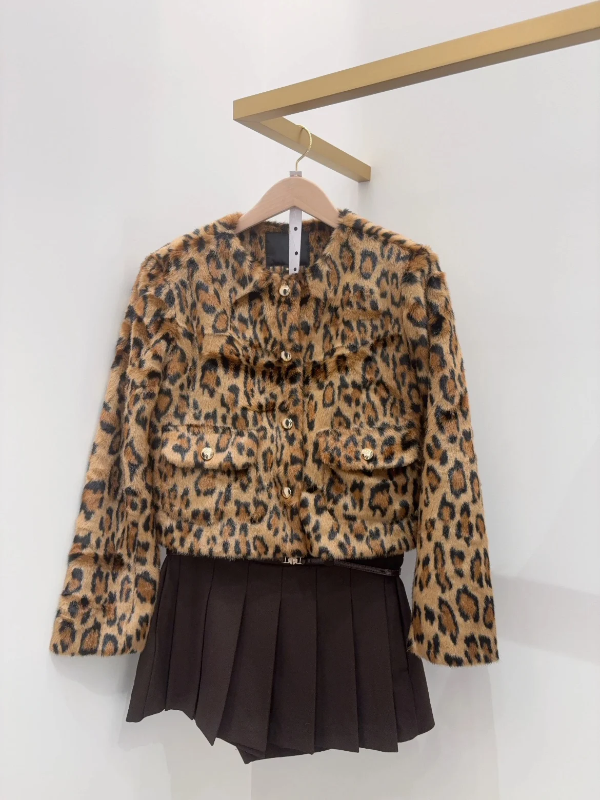 

Пальто с принтом Wild Print Smooth, осенне-зимнее, модное, HEIDD M Home, из полиэфирного волокна, женское, элегантное, с длинными рукавами