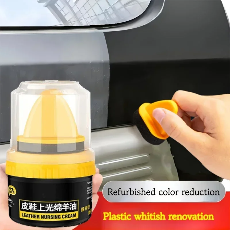 Car Liquid Shoe Polish Shoe Cream With Sponge Applicator Fade-Resistant Leather Repair Shoe Polish Cream To Restore Color Sofas