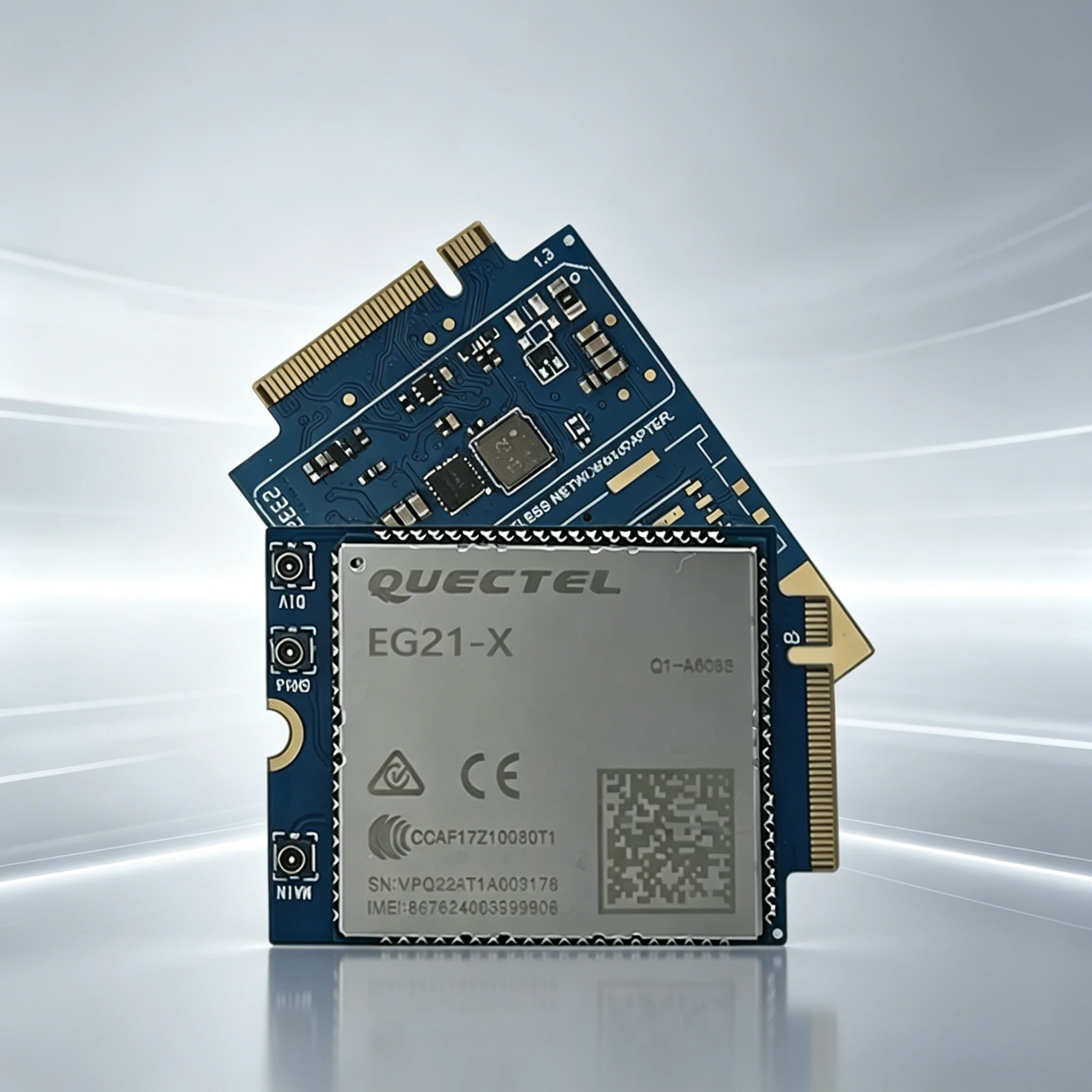 1pcs-quectel lte-cat1-global-band-eg21-g-eg21ggb-128-sgns-with-gnss-m2-ufl-interface-module-size-40mmx30mm-module-series