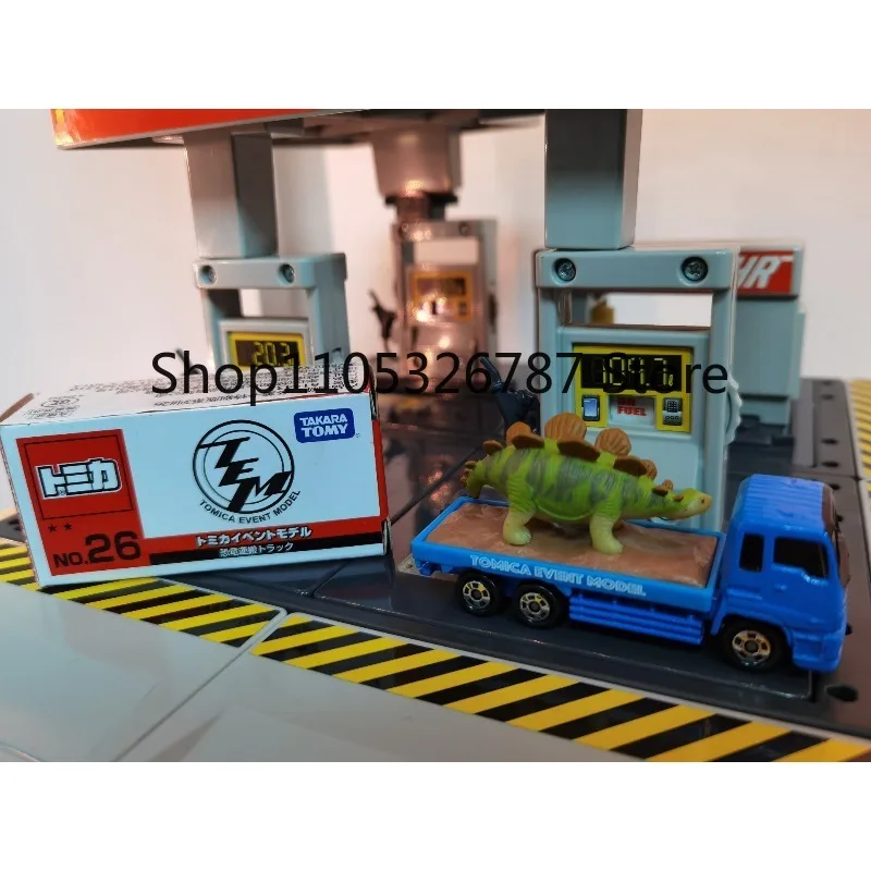 tomy-tem26-event-limited-614432-suzuki-dinosaur-transporter-auto-in-metallo-pressofuso-nuova-di-fabbrica-sigillata-modello-da-collezione-giocattolo