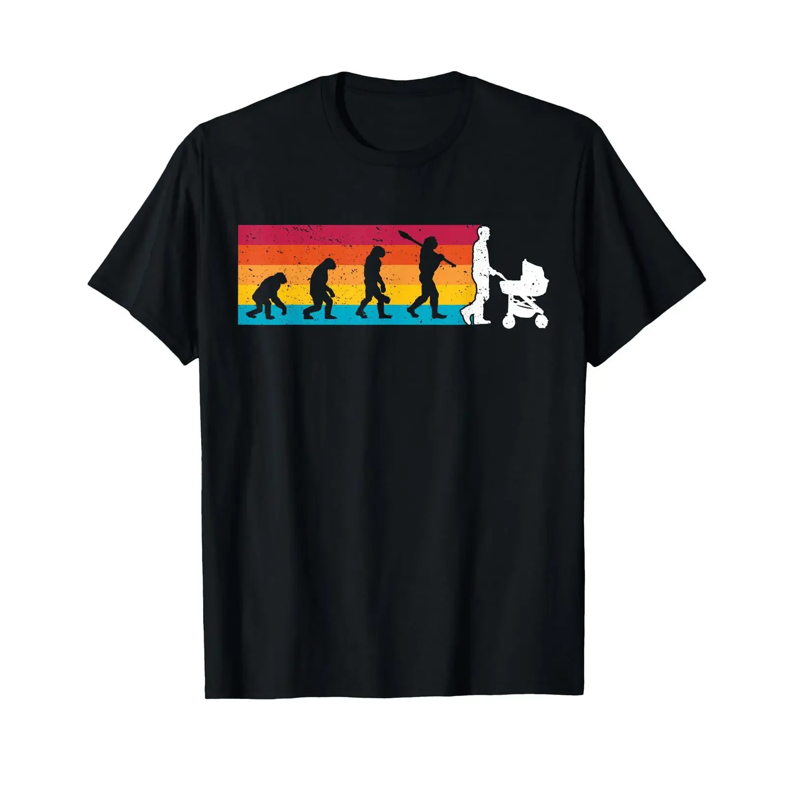 T-shirt Homme Vintage Lavé Extensible Légèrement Extensible pour Futur Papa - Vêtements de Designer Amusants et Polyvalents