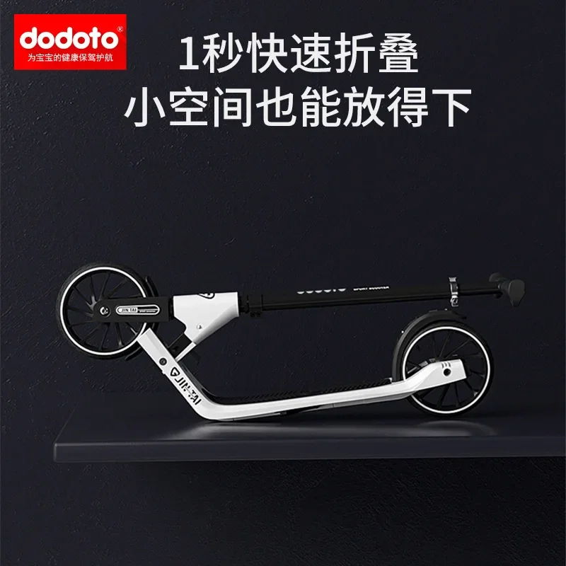 Factory Direct Sales Bull Wheel Kick Foot Scooter Scooter Adult Youth Scooter Foldable Adult