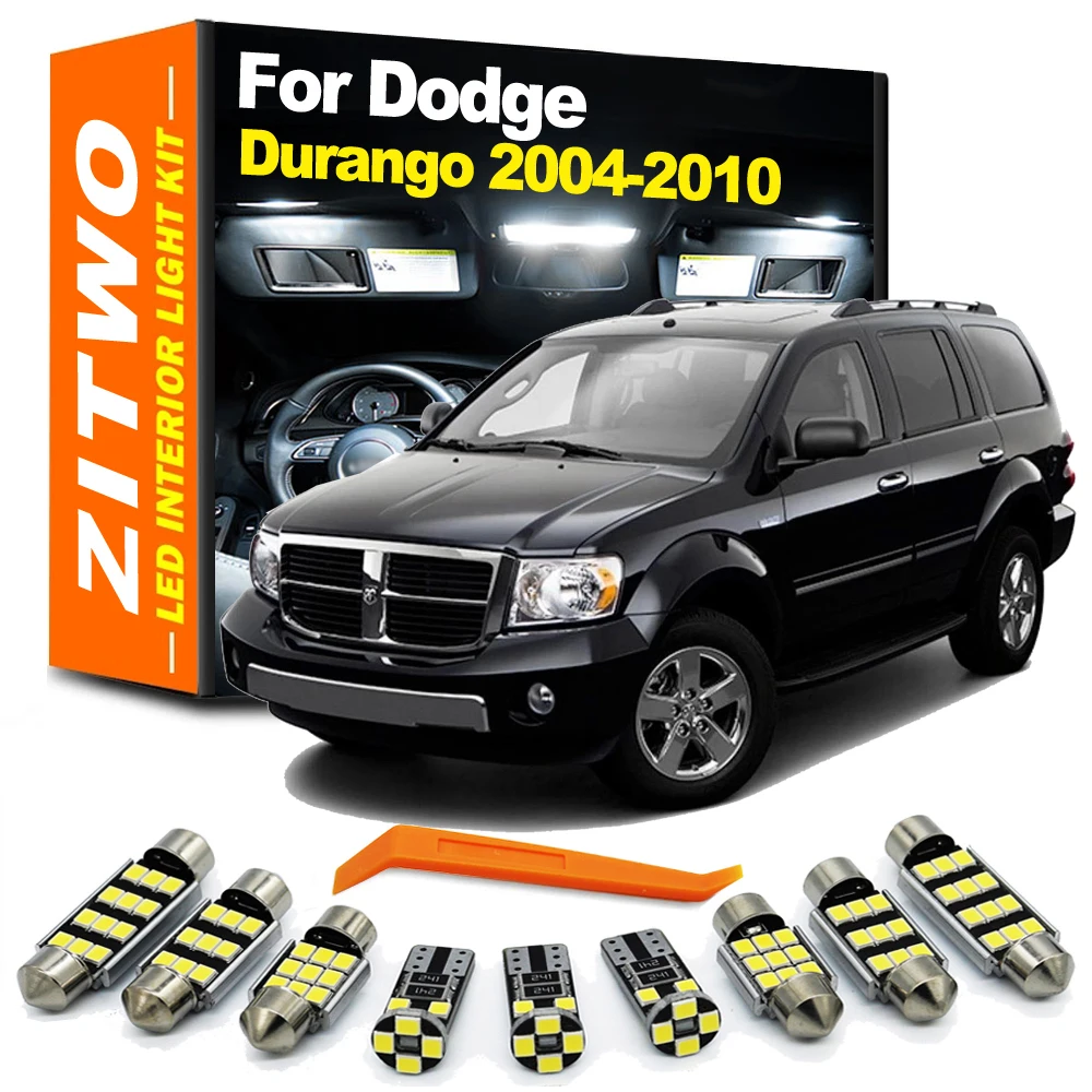 

ZITWO 13Pcs Canbus Car Interior Light LED Bulb Kit For Dodge Durango 2004 2005 2006 2007 2008 2009 2010 Sun Visor Trunk Lamp