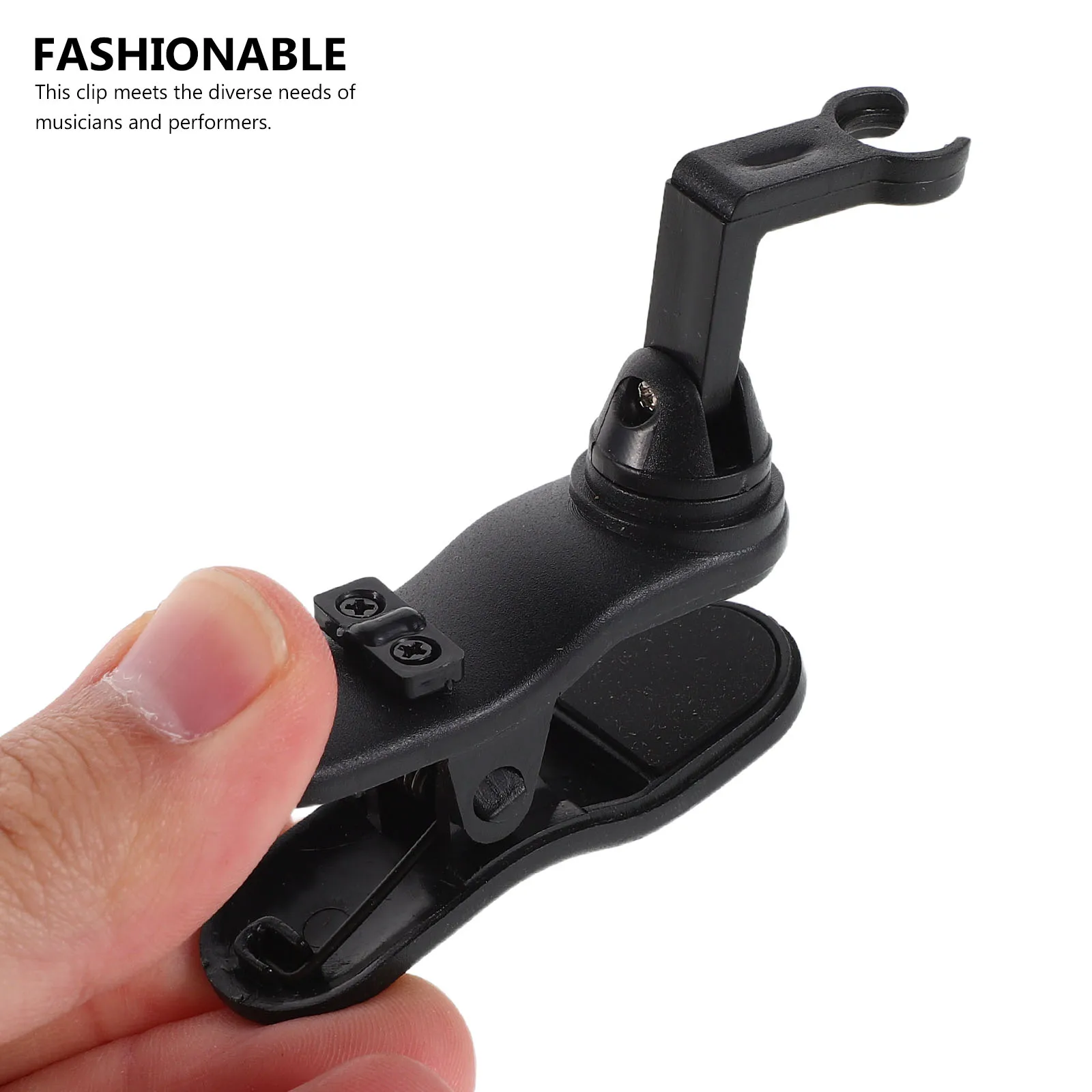 

Recorder Microphone Clip Flute Clamp Holder Clip-on Mount Clips for Musical Instrument Universal Mic Stands Lightweight High