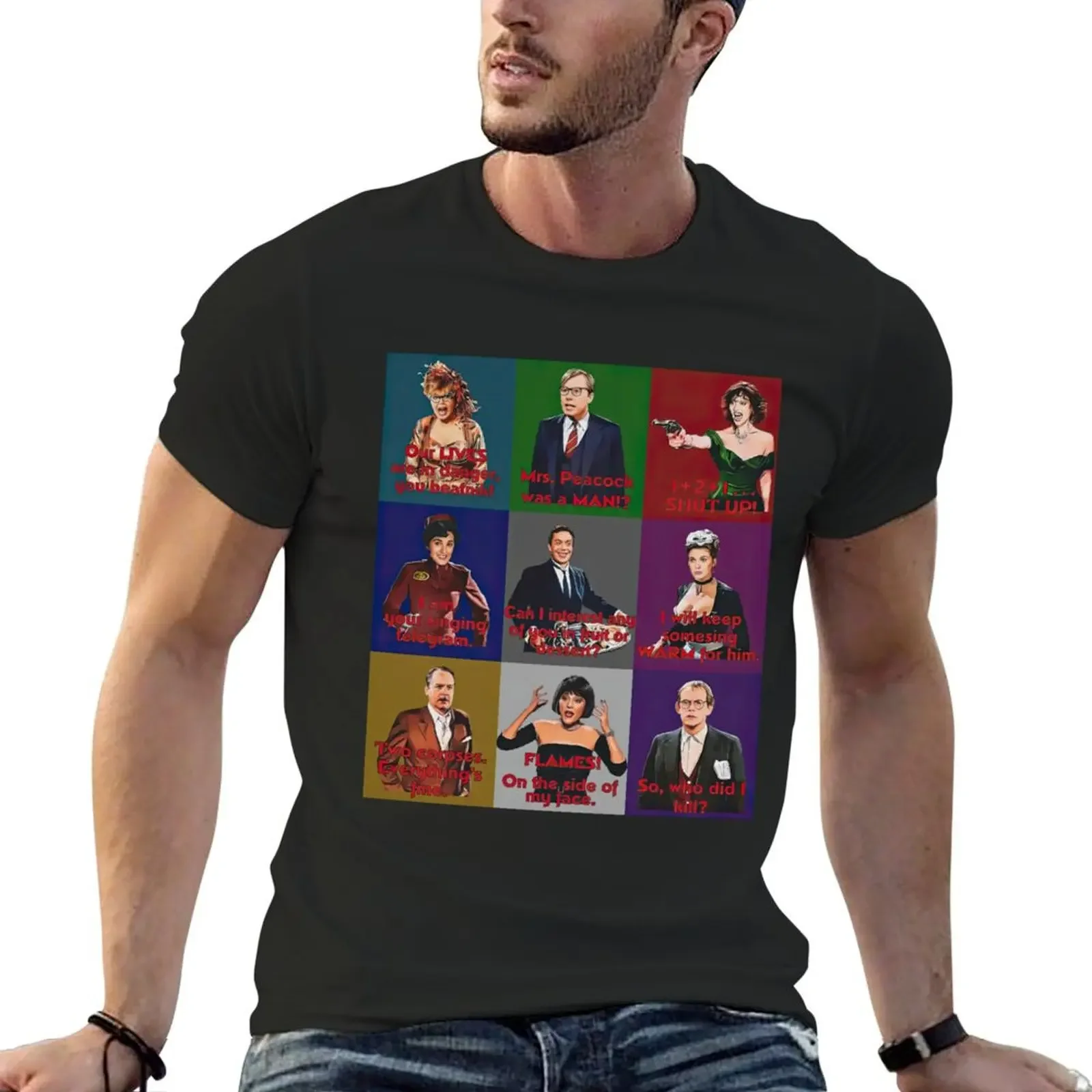 The Cluedo Bunch T-shirt anime korean fashion Men's t-shirt