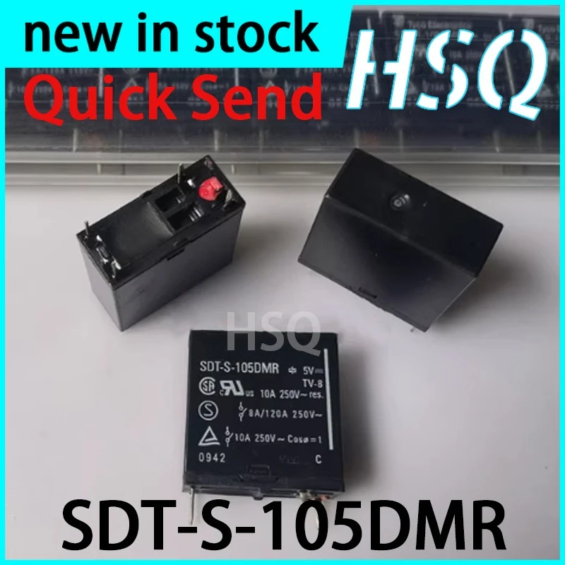 2PCS New SDT-S-105DMR 4-pin 10A Relay