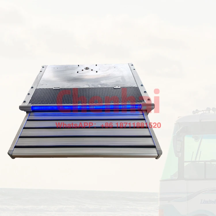 

Aluminum Alloy RV Sliding Step Carbon Steel Motorhome Steps with 12V LED Light Electric Sliding caravan Steps for Van