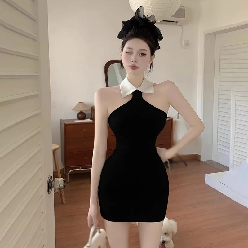 

Korean Version Women's Slim Dress Bodycon Dress Summer Slim Sexy