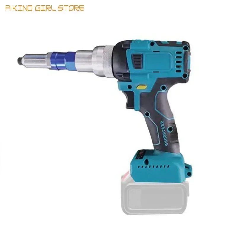 Cordless Electric Riveter Gun Brushless Screwdriver Applicable Rivet 2.4-4.8mm Riveting Tool for Makita 18V Battery (No Battery)