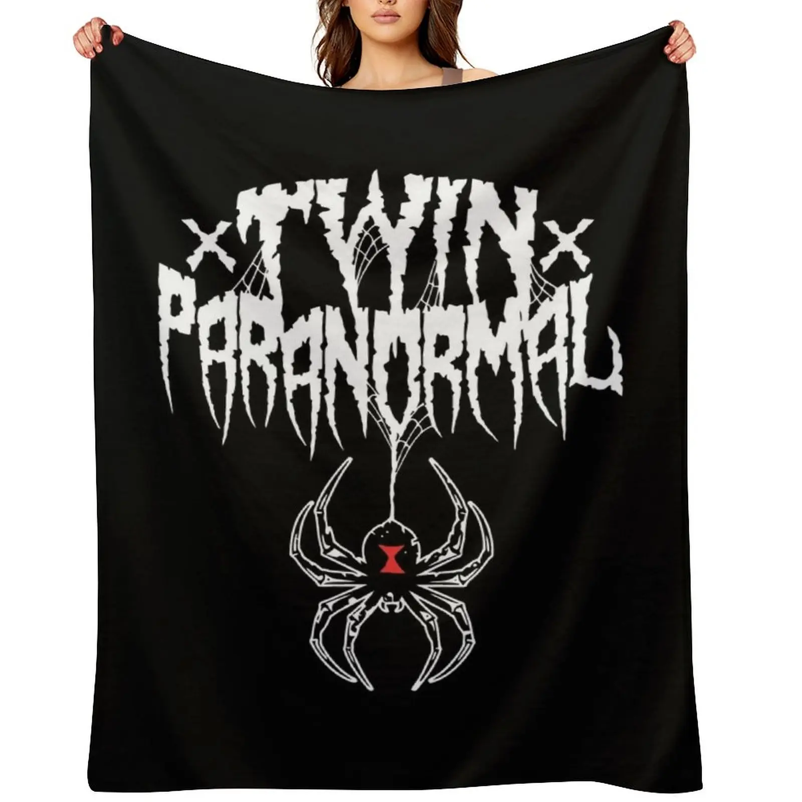 

Twin Paranormal Merch Tp Webbed Widow Throw Blanket Plush cosplay anime Softest Bed covers Blankets