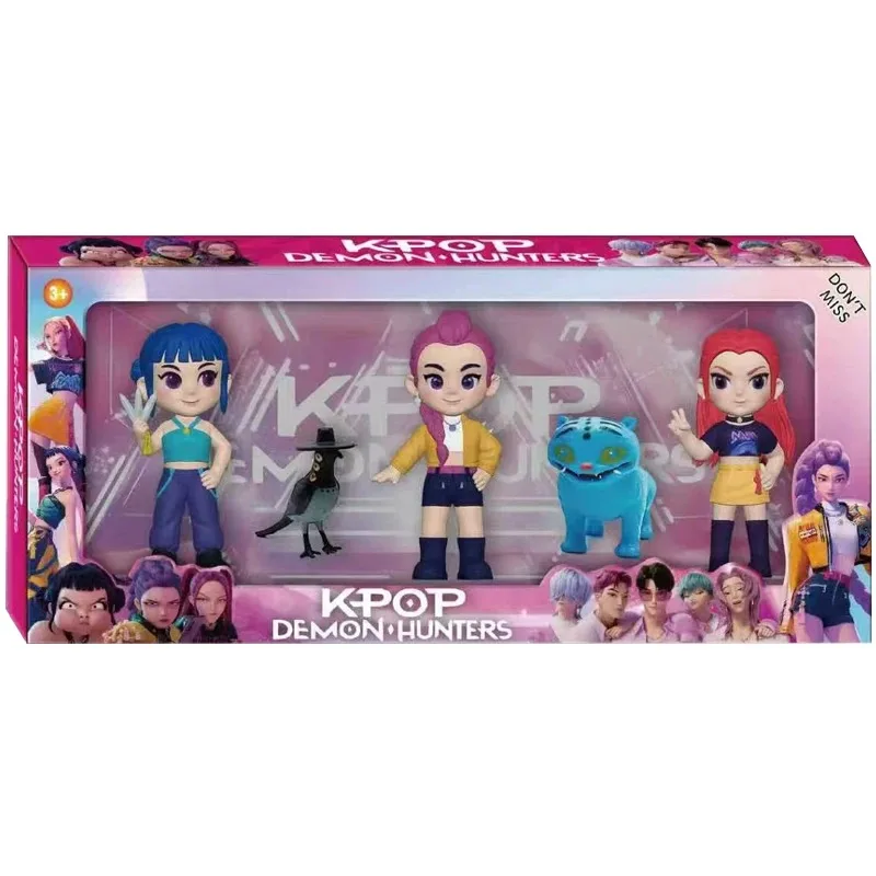 2026NEW Kpop Devil Hunter Rumi Zoe Mira anime polyvinyl chloride character collection desktop trinkets Childrens New Year gift image 2