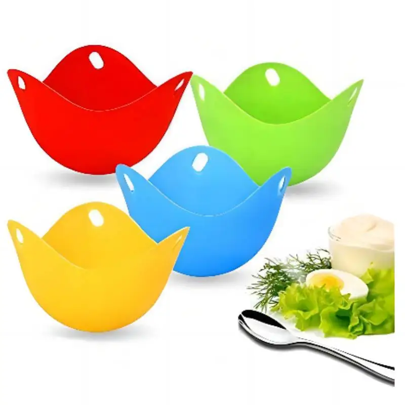 Egg Cooker Mold Silicone Baking Tools Ice Cream Jelly Pudding Soap Cake Household Breakfast High Temperature Resistant