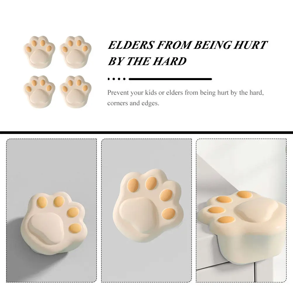 

4 шт. Защитные уголки из силикона для детей, накладки на края стола, защита от ударов для дома, бамперы от столкновений