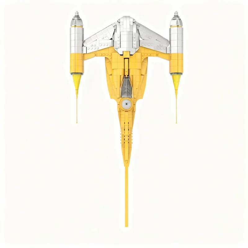 

New 1170PCS Star Battle Movie MOC N1 Starfighter Airship Model DIY Creative Ideas Display Birthday Gift Custom Building Blocks