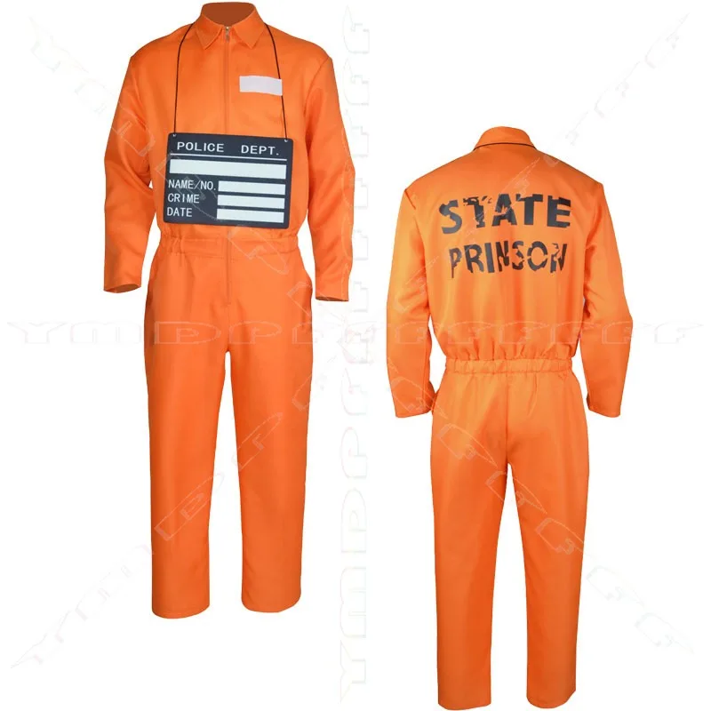 

Movie and TV prisoner uniforms prison uniforms prisoner cosplay set orange Halloween carnival role-playing new