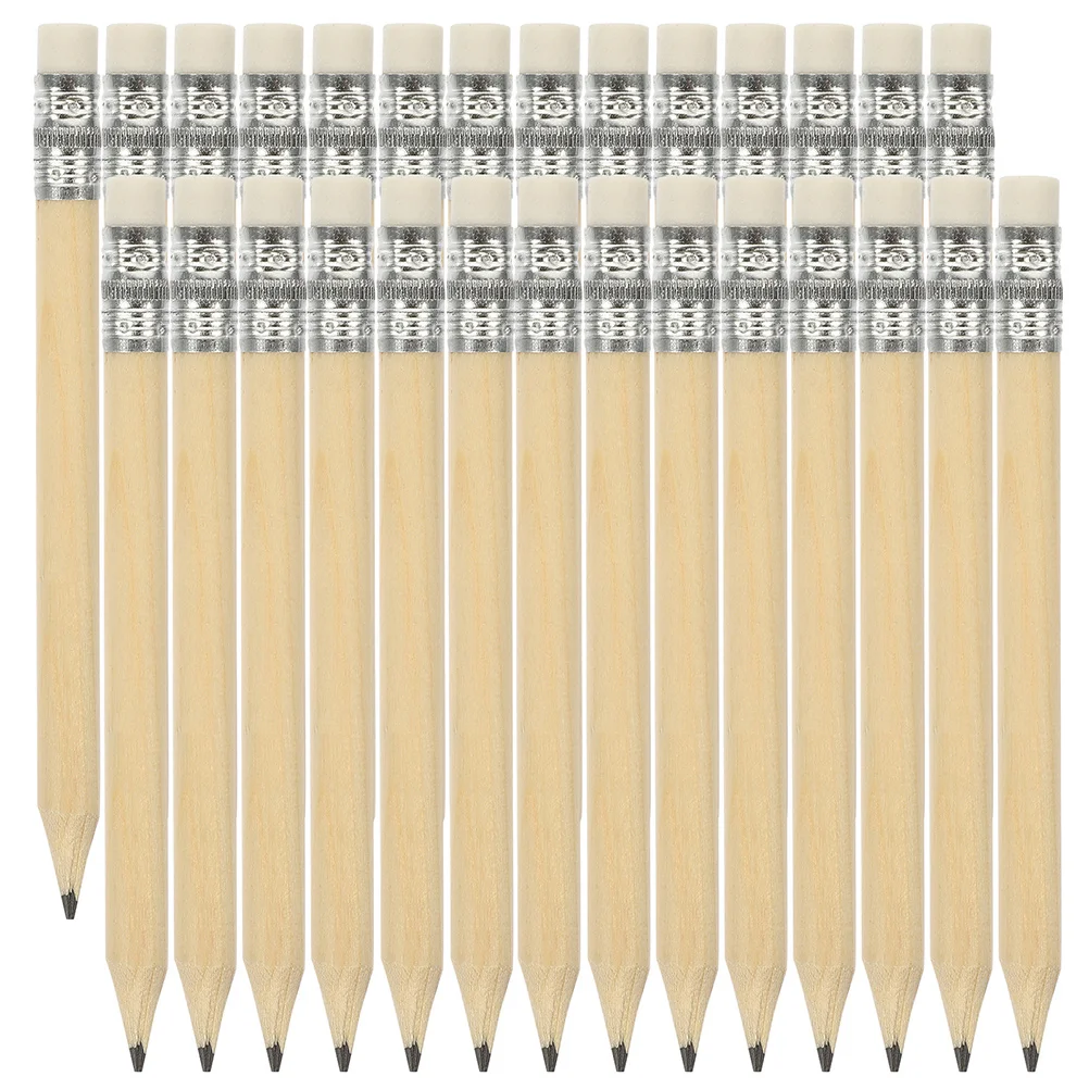 

35 Pcs Mini Short Pencil Pencils for Kids Small Log Erasable Woodcase Toddler Writing Drawing