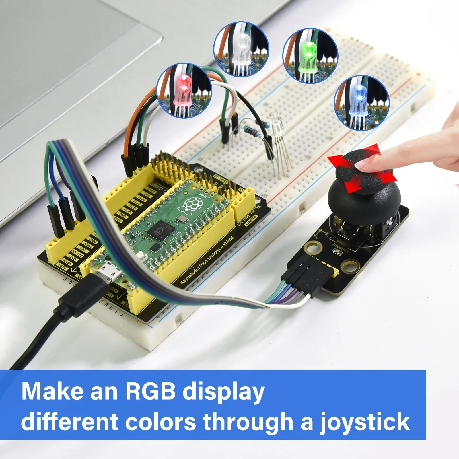 Advanced Sensor Starter Kit Ultimate DIY Bundle for MicroPython & Arduino IDE Programming Compatible with Raspberry Pi Pico