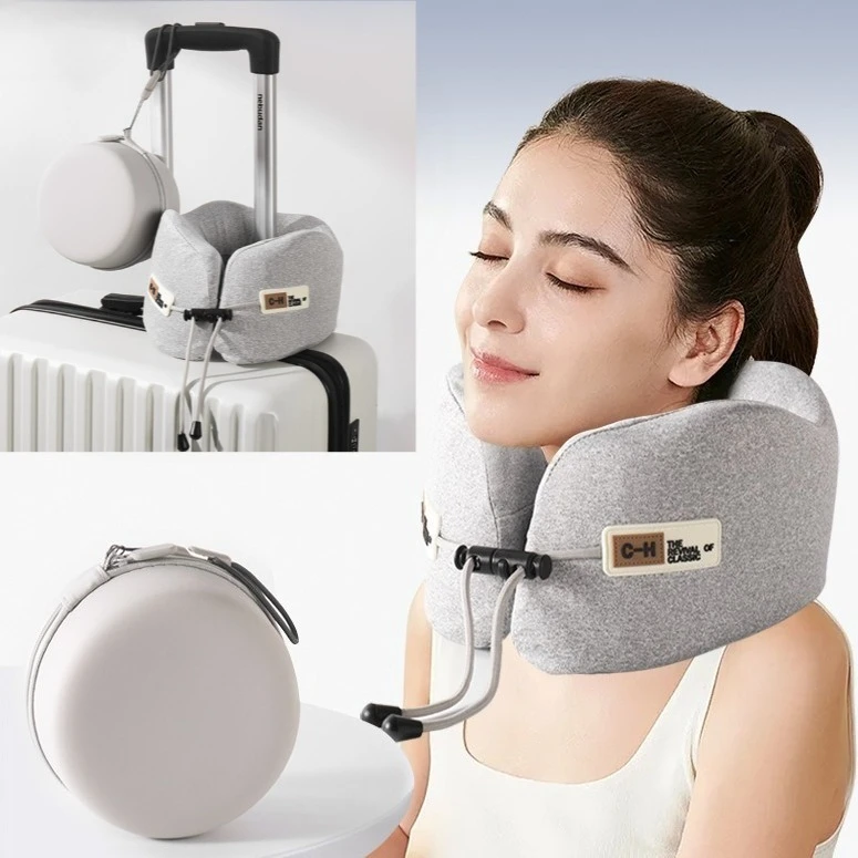 

Memory Foam U-Shaped Pillow Travel Neck Support Sleeping Pillow Shoulder Rest U-Cushion Airplane Trip Neck Pillow