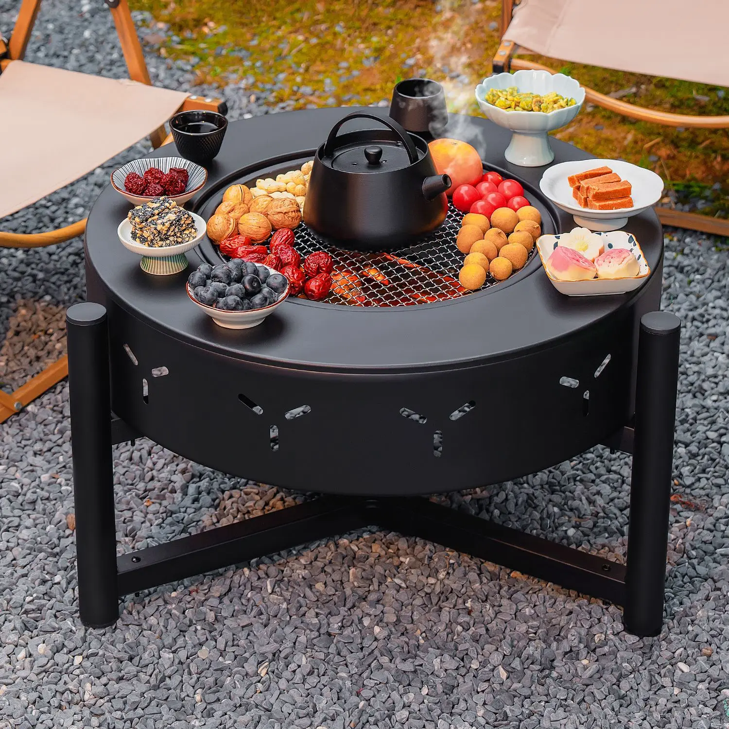 

Split type enclosure stove, tea roasting stove set, household indoor utensils, full set, winter garden stove