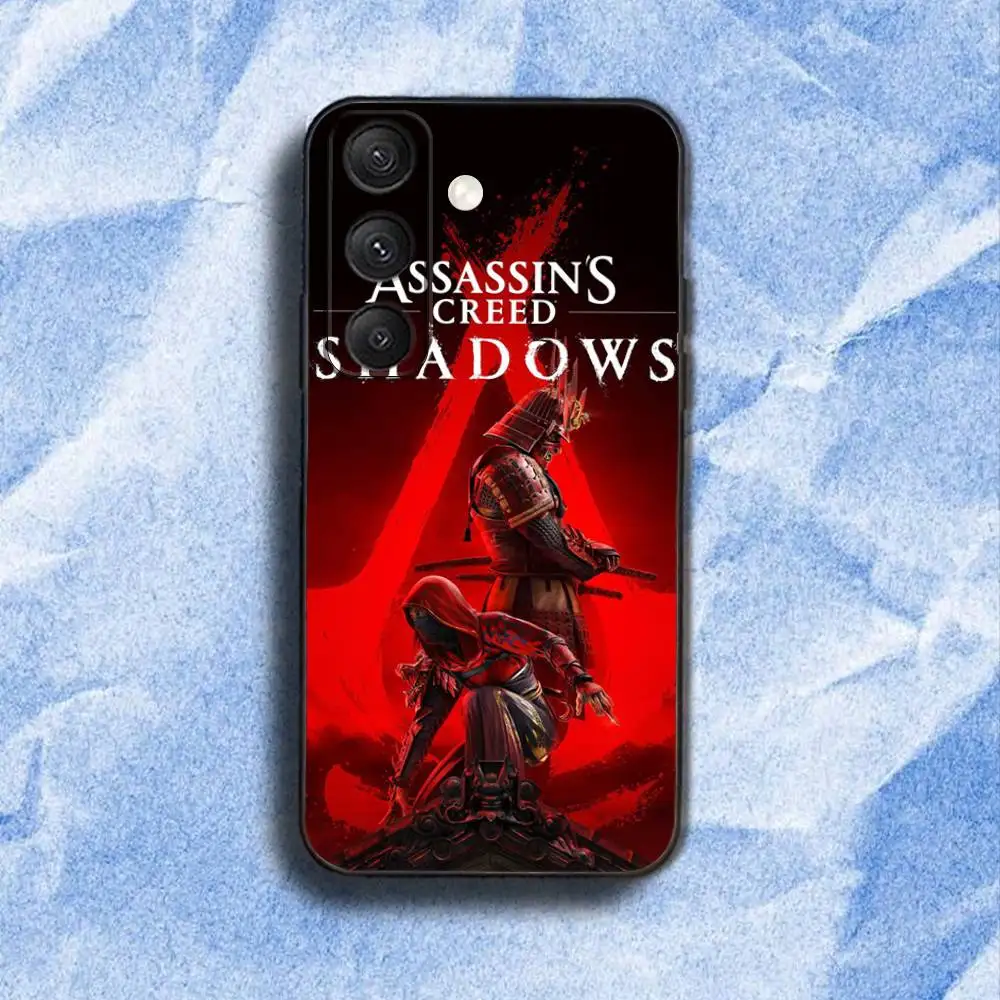 حافظة هاتف A-Assassins-s Game C-Creed لهاتف سامسونج S 25,24,23,22,30,21,10,9,Ultra,Plus,Lite,FE,4,5G حافظة سوداء ناعمة #6