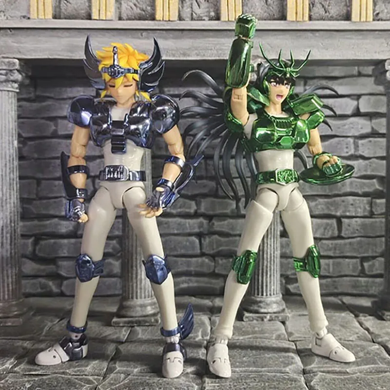 

MMD Draconis Shiryu Figure Silver Saint Model Saint Myth Cloth EX Action Figuras Saint Seiya Alloy Collection Doll Gift for Kids